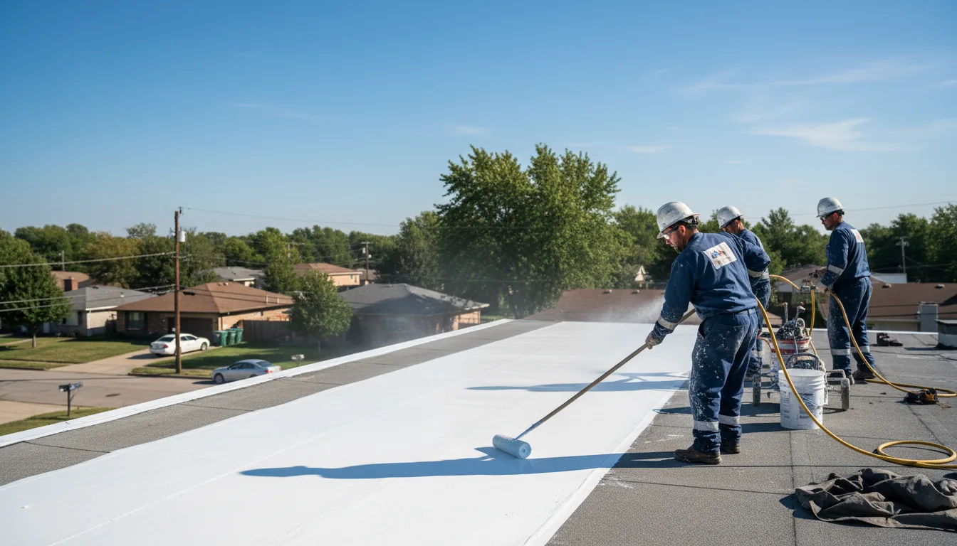 Commercial roof coating in Woolrich, PA near me